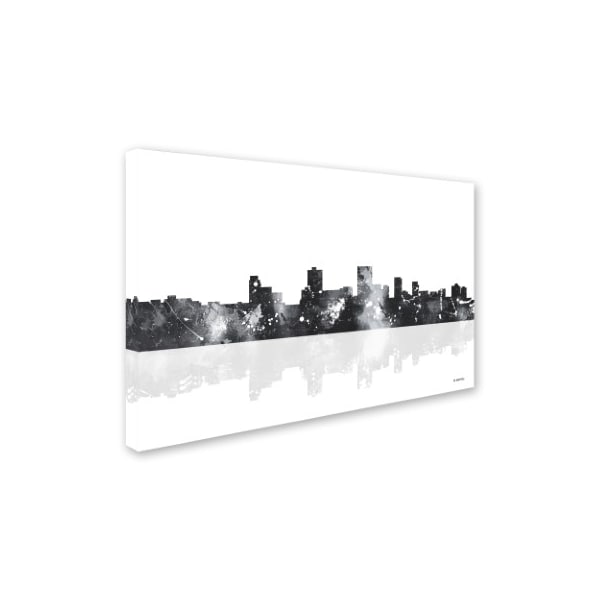 Marlene Watson 'Anchorage Alaska Skyline BG-1' Canvas Art,16x24